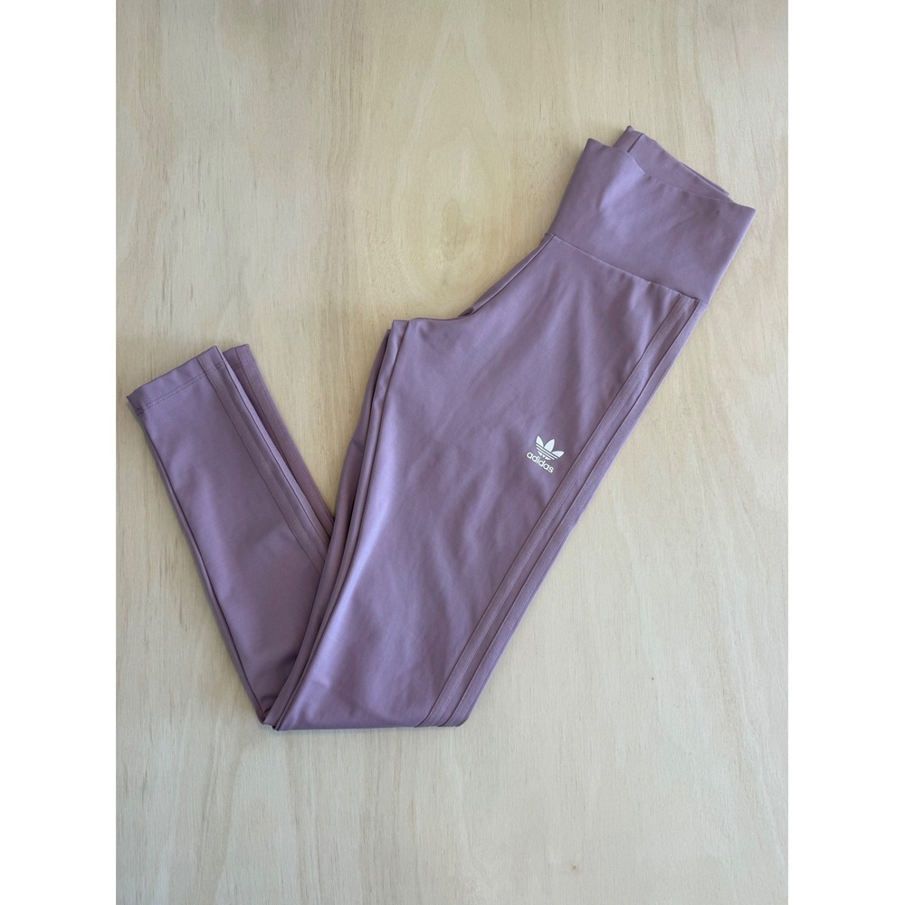 Adidas Originals Adicolor Classics 3-Stripe Leggings Mauve Purple Womens -Small